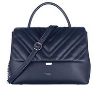 David Jones - Borsa a Tracolla Catena Trapuntata Donna - Borsa a Mano Spalla PU Pelle Media - Messenger Crossbody Bag - Borsetta Elegante Satchel Sera Noche Quotidiana Moda Chevron Clutch - Blu