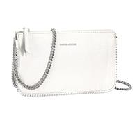David Jones - Borsa a tracolla da donna con perla e sfera - Borsa da sera Catene in similpelle PU - Borsa per telefono a portafoglio - Città da viaggio alla moda elegante, bianco