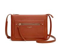David Jones - Borsa a Tracolla da Donna - Piccola Borsetta Piatta in Similpelle PU - Elegante e Classica per Città, Shopping e Viaggio - 2 Tasche per Telefono