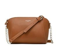 David Jones - Borsa a tracolla da donna trapezio - Borsa a catena indossata a spalla in pelle PU - Borsa a tracolla incrociata Travers Pochette sera moda lavoro shopping elegante alla moda chic