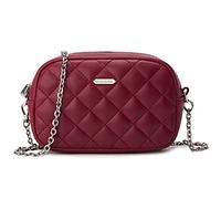 David Jones - Borsa a Tracolla Donna - Borsa a Spalla Multitasca con Zip - Borsette Telefono Simil Pelle PU 2 scomparti - Sacchetto Messenger Crossbody Bag Moda - Rosso 2