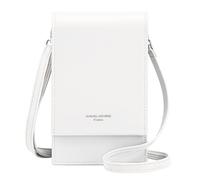 David Jones - Borsa a tracolla per telefono cellulare da donna - Piccola borsa a tracolla - Mini borsa elegante - Ecopelle coccodrillo - Città Lavoro Viaggi Serata, bianco, taglia unica, Elegante
