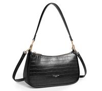 David Jones - Borsa a tracolla piccola a coccodrillo indossata a spalla da donna - Borsa Hobo similpelle PU rigida indossata sotto la spalla braccio - Borsa da sera Besace Città alla moda elegante