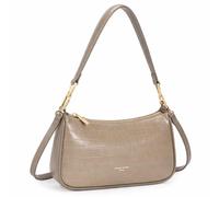 David Jones - Borsa a tracolla piccola a coccodrillo indossata a spalla da donna - Borsa Hobo similpelle PU rigida indossata sotto la spalla braccio - Borsa da sera Besace Città alla moda elegante