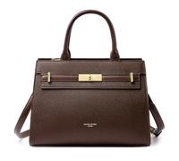 David Jones - Borsa da donna elegante, pelle PU tracolla spalla, marrone, M