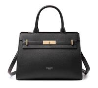 David Jones - Borsa da donna elegante, pelle PU tracolla spalla, Nero , M