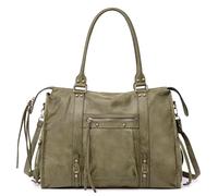 David Jones - Borsa da donna in pelle scamosciata, Marrone tortora, L