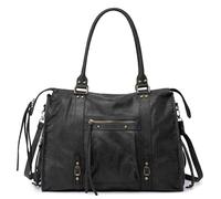 David Jones - Borsa da donna in pelle scamosciata, Nero , L
