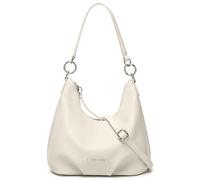 David Jones - Borsa piccola a tracolla da donna - Borsa a tracolla in similpelle PU indossata incrociata Travers - Borsa Hobo Besace Manico - Borsa morbida città alla moda elegante, Beige chiaro