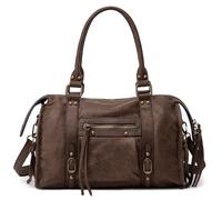 David Jones - Borsa piccola Borsa Tracolla Camoscio Svezia | Tote spalla pelle nabuk camoscio stile bowling, borsa borchiata camoscio crossbody bag, chiodo vintage alla moda elegante