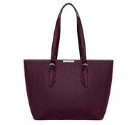 David Jones - Borsa Tote Shopper Grande Capacità Donna - Borsa a Spalla Tracolla Lavoro Manico Lungo PU Pelle - Borse a Mano Capiente A4 - Shopping Bag Sacchetto Ufficio Scuola Viaggio - Bordeaux