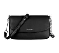 David Jones - Piccola Borsa a Tracolla Donna - Borsetta Spalla Catena PU Pelle - Pochette Clutch Crossbody Bag - Sacchetto Borsello Sera Telefono - Portafoglio Borsa a Mano - Nero