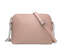 David Jones - Piccola Borsa a Tracolla Spalla Donna Catena - Borsa Mano PU Pelle Messenger Crossbody Bag - Clutch Borsetta Sera Pochette Moda - Shopping Viaggio Sacchetto Borsello - Rosa