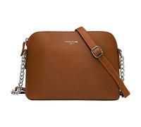 David Jones - Piccola Borsa a Tracolla Spalla Donna Catena - Borsa Mano PU Pelle Messenger Crossbody Bag - Clutch Borsetta Sera Pochette Moda - Shopping Viaggio Borsello - Cammello
