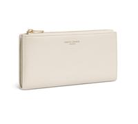 David Jones - Portafoglio Donna Compatto Simil Pelle PU - Porta Carte Lungo Portamonete Elegante - Scomparti per Banconote e Monete - Beige