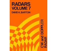 David K. Barton C. W. and Doppler Radar (Tascabile)