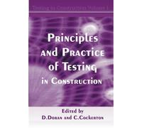 David K. Doran Principles and Practice of Testing in Construc (Copertina rigida)