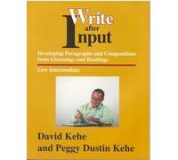 David Kehe Peggy Dustin Kehe Write After Input (Tascabile)