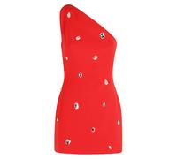 DAVID KOMA - Mini abito monospalla con cristalli - - Dresses - Donna - Rosso - S