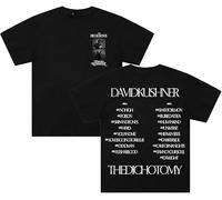 David Kushner The Dichotomy Tour Maglietta, Gli Appassionati di Musica Stampata alla Moda Leggera A Maniche Corte da Indossare Tutti I Giorni Street,Nero,S