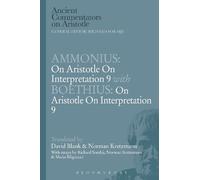 David L. Blank Ammonius: On Aristotle On Interpretation 9 with Boet (Tascabile)