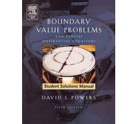 David L. Powers Student Solutions Manual to Boundary Value Problems (Tascabile)