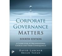 David Larcker Brian Tayan Corporate Governance Matters (Tascabile)