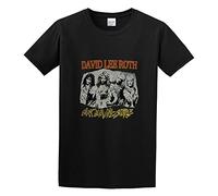 David Lee Roth Vintage Reprint Eat Em And Smile Concert Graphic Printed T-Shirt for Mens Black M
