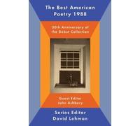David Lehman The Best American Poetry 1988 (Tascabile)