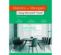 David Levine Da Study Guide and Solutions Manual for Statistics for (Tascabile)