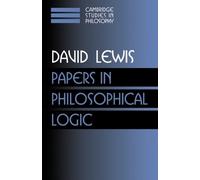 David Lewis Papers in Philosophical Logic: Volume 1 (Tascabile)
