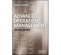 David Loader Advanced Operations Management (Tascabile) Securities Institute