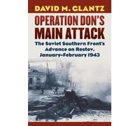David M. Glantz Operation Don's Main Attack (Copertina rigida)