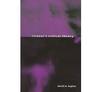 David M. Kaplan Ricoeur's Critical Theory (Tascabile)