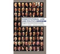 David M O'Brien Gordon Silverstein Constitutional Law and Politics (Tascabile)