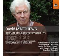 David Matthews David Matthews: Complete String Quartets - Volume 5 (CD) Album