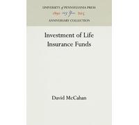 David McCahan Investment of Life Insurance Funds (Copertina rigida)