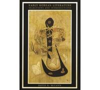 David McCann Early Korean Literature (Tascabile)