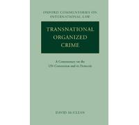 David McClean Transnational Organized Crime (Copertina rigida)
