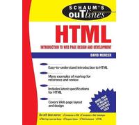 David Mercer Schaum's Outline of HTML (Tascabile)