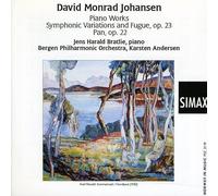 David Monrad Johansen Pan and More Orchestral Works (Bratlie, Bergen Po) (CD)