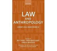 David Napier Law and Anthropology (Copertina rigida) Current Legal Issues