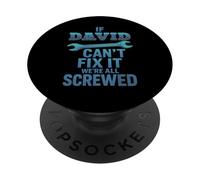 David Nome If Cant Fix It Papà Marito Handy Man Builder PopSockets PopGrip Adesivo