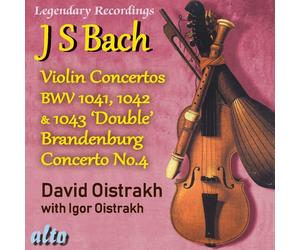 David Oistrakh Bach Violin Concertos 1, 2, 3 Plus Brandenburg Concerto No.4 (CD)