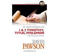 David Pawson A Commentary on The Personal Letters (Tascabile)