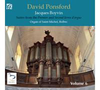 David Ponsford Jacques Boyvin: Suites from the Premier and Second Livres D' (CD)