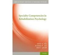 David R. Cox Richard H. Cox Specialty Competencies in Rehabilitatio (Tascabile)