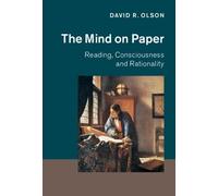 David R. Olson The Mind on Paper (Copertina rigida)