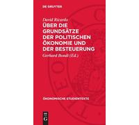 David Ricardo Über Die Grundsätze Der Politischen Ökonomie Un (Copertina rigida)