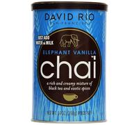 DAVID RIO Elephant Vanilla Chai® (Etichetta Ita) 389g Tin I Chai Latte with Black Tea, Vanilla, Honey & Cinnamon, Creamy Classic Tea with Caffeine